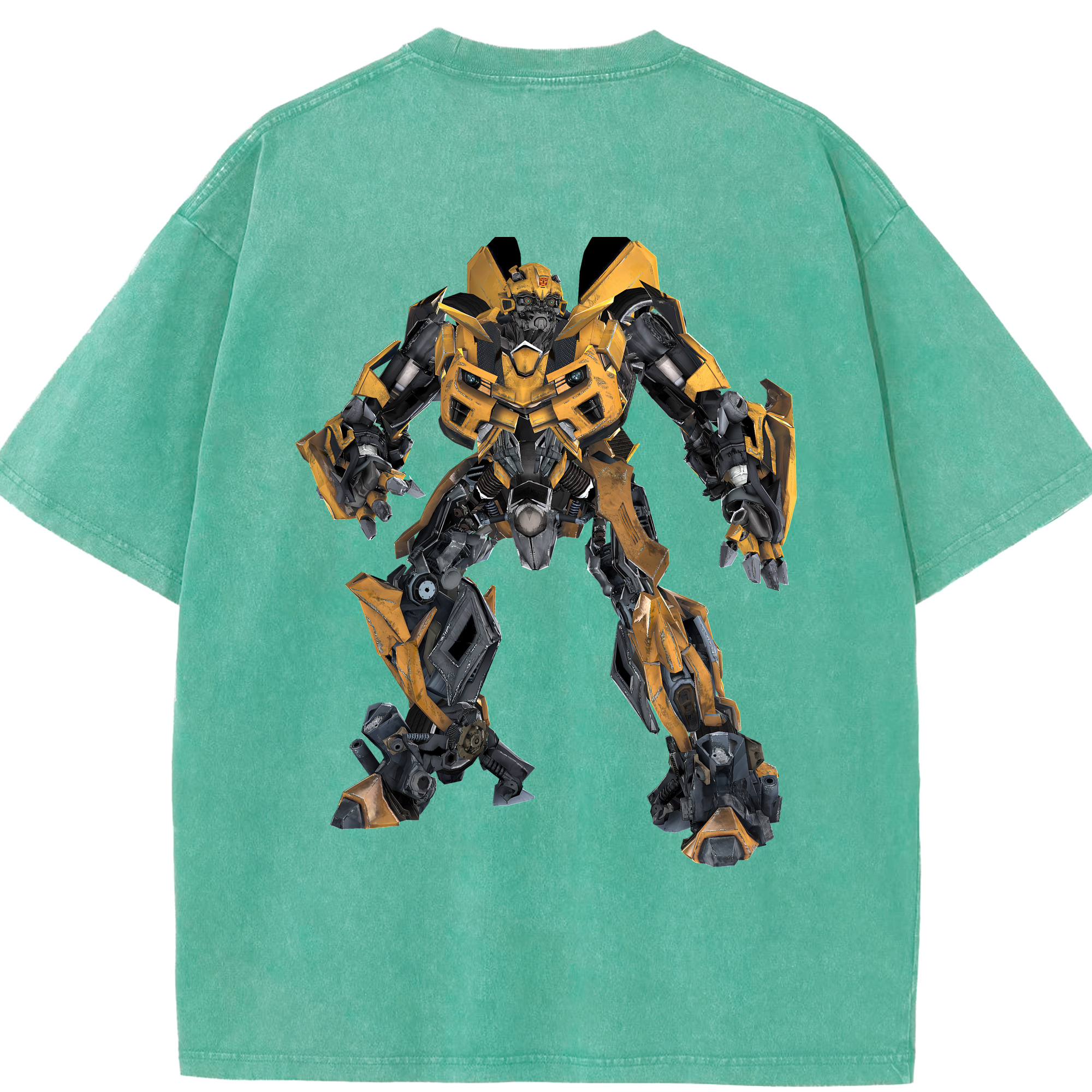 （画像用） Transformers トランスフォーマー 綿100% ヴィンテージ風 半袖Tシャツ（背面プリント）